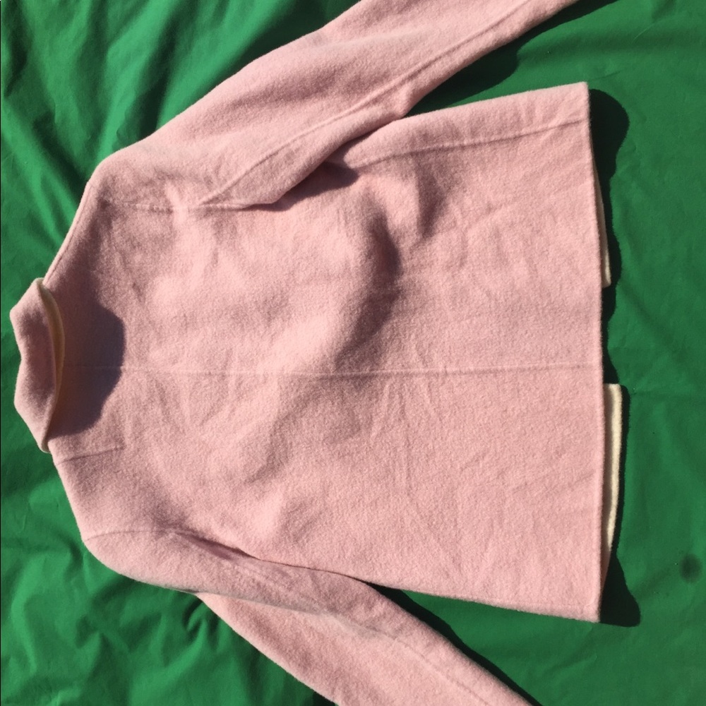 Reversible Pink Ivory Open Front Jacket - Picture 4 of 4